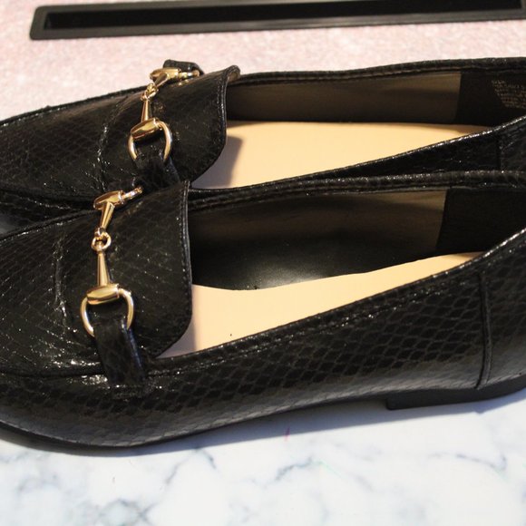 Shoe Dazzle pleather loafers, 9.5 - Picture 2 of 5